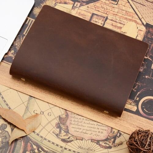 A5 cow Leather Notebook Student Teacher Personal Notebook Office Stationery Business Notepad Exquisite Travel Book Hand Account