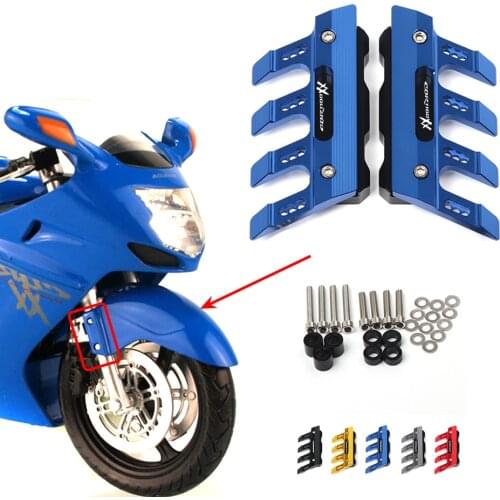 For Honda CBR1100XX blackbird Motorcycle Mudguard Front Fork Protector Guard Block Front Fender Anti-fall Slider Accessories