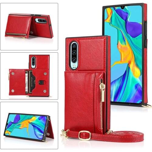 Crossbody Leather Wallet Case For Huawei Mate20 P30 P40 Lite P30 Pro P40Pro Plus Mate 30 Mate 20 P40 Pro Lanyard Flip Case Cover