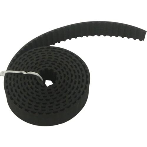 Black Rubber XL Type, 10/15/20mm Width, Pitch 5.08mm, 1/2/3/4/5/6/7/8/9/10M Length, Synchronous Opened Timing Belts, CNC