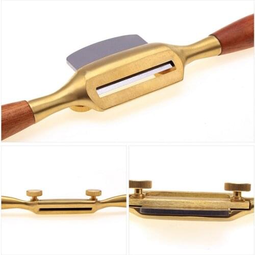 Cast iron flat-bottom bird plane, brass cast iron bird plane, flat-bottom arc-bottom woodworking instrument model spoon, manual