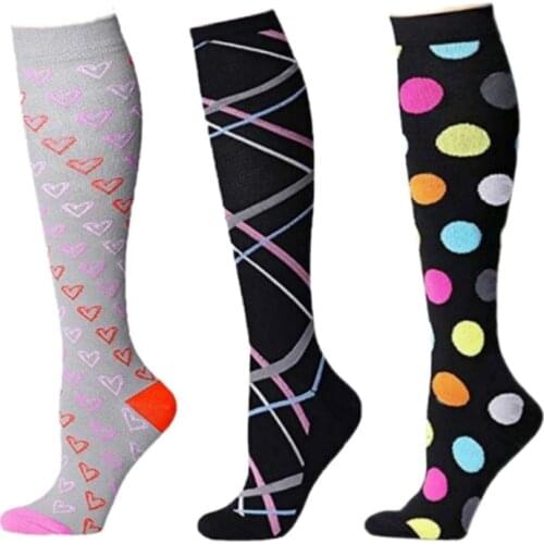Unisex Stockings Compression Underwear Support Stretch Pressure Circulation Long Socks Varicose Veins Black Compression Socks