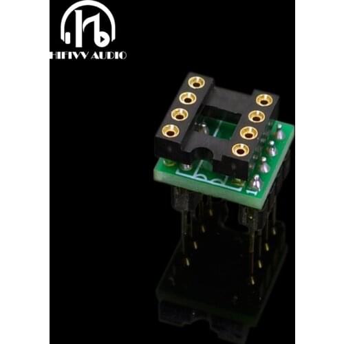 DIP8 dual op amp conversion Single Operational amplifier DIY board Gold-plated welding IC chip transformation board