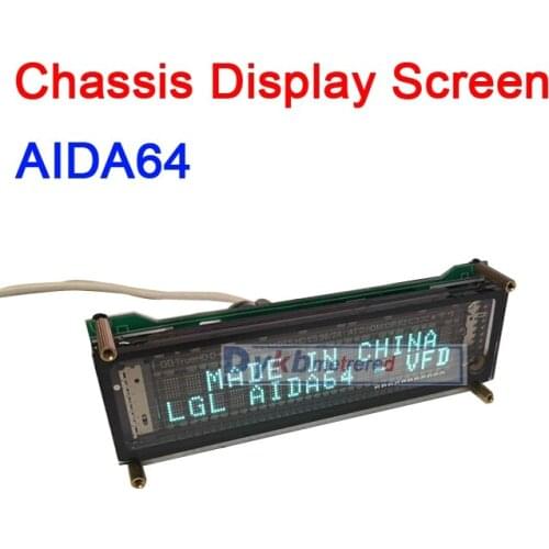 Dykb USB2VFD AIDA64 Chassis Display Screen VFD Display Clock AIDA64 Secondary Screen Desktop Computer Chassis Secondary Screen