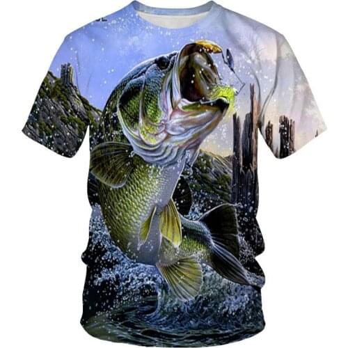New Summer 3D Printed Fish Pattern Men And Women Casual T-Shirt Fashion Trend Youth Cool Mens t-Shirt Hip Hop Short Sleeve