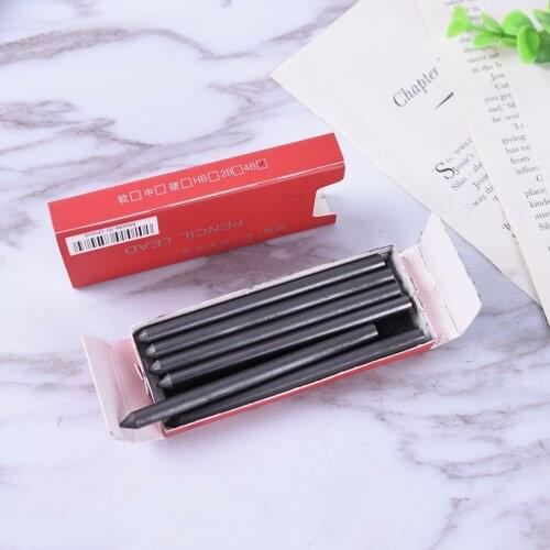 6 Pcs/box 5.6mm Charcoal / Graphite Pencil Lead Sketch Drawing Artist Mechanical Pencil Lead
