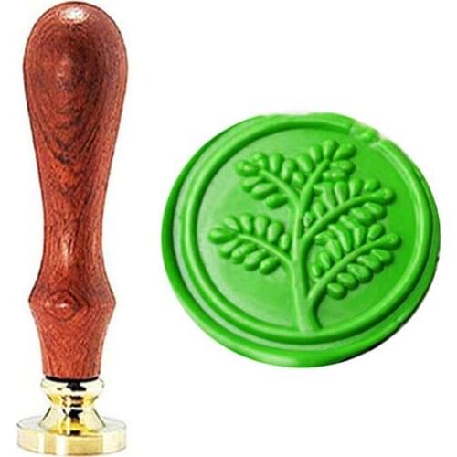 Tree Natural plant Wax Seal Stamp Set Vintage Classical Wax Stamp Kit for Cards Envelopes Invitations Wine Packages
