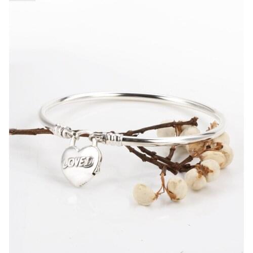 Authentic 925 Sterling Silver Pan Bracelet Creative Classic Favorite Fashion Heart-shaped Bracelet Fit Diy Charm Women Jewelry