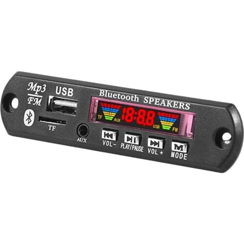 WMA Decoding Board,Bluetooth 5.1 Lossless Decoding Board 2X30W Amplifier MP3 Receiver Module Support FM Radio