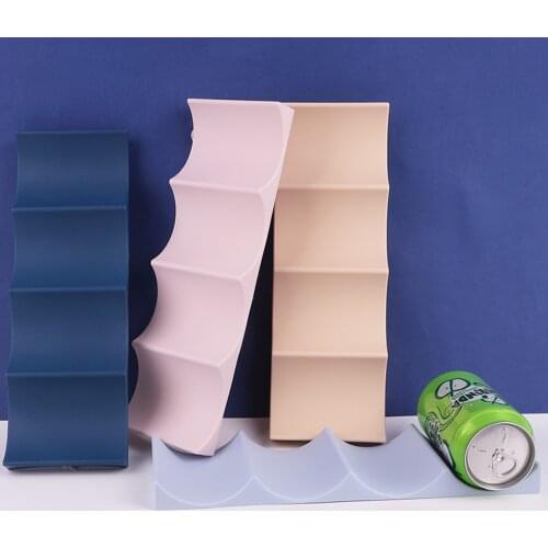 Wine Rack Plastic Wine Bottle Display Stacking Mat Can Easy Stacker Kitchen Cabinet Fridge Storage Rack Anti Slip Bottle Holder