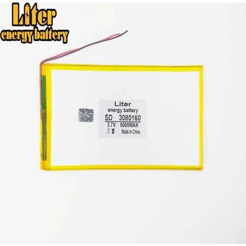 3080160 polymer battery 5000 mah 3.7 V MP4 mobile power tablet battery