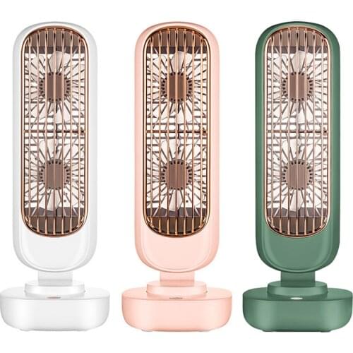 Protable Air Conditioning Fan Multifunctional Desktop Silent Air Cooler Humidifier Home Office USB Leafless Cooling Fan New