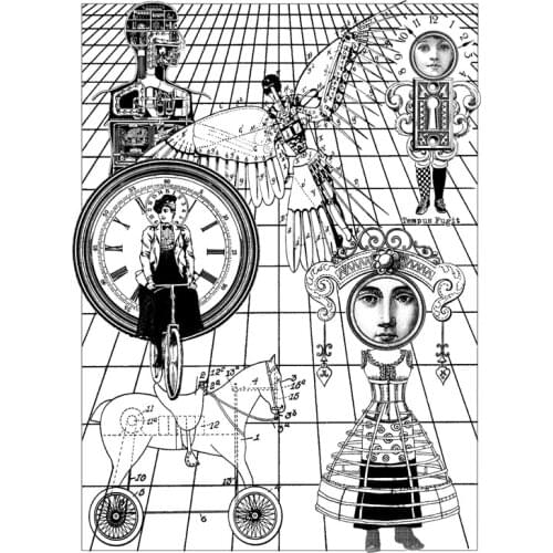 Head portrait Clear Silicone Stamp/Seal for DIY scrapbooking/photo album Decorative clear stamp sheets ST0369