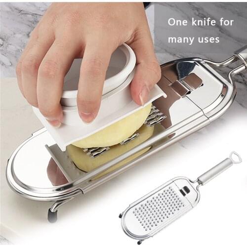 Manually Portable Vegetable Slicer Kitchen Stainless Steel Fruit Vegetable Grater Cheese Zester Kitchen Fruits Vegetables Gadget