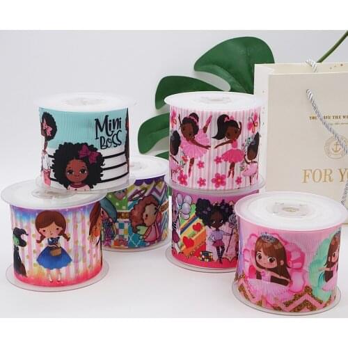 DIY Little Girl Printed Grosgrain Ribbon For Craft Supplies Sewing Accessories 5 Yards, Planar Resins Mold 10 Pieces. 46604
