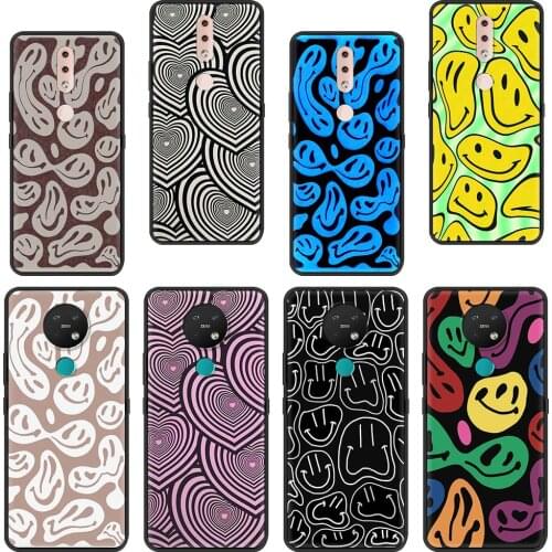 Funny Smiley Face Pattern Smiley Silicone Phone Case For Nokia C10 G10 5.4 7.2 3.4 5.3 2.3 3.2 8.3 2.4 X10 X20 G20 C20 Fundas