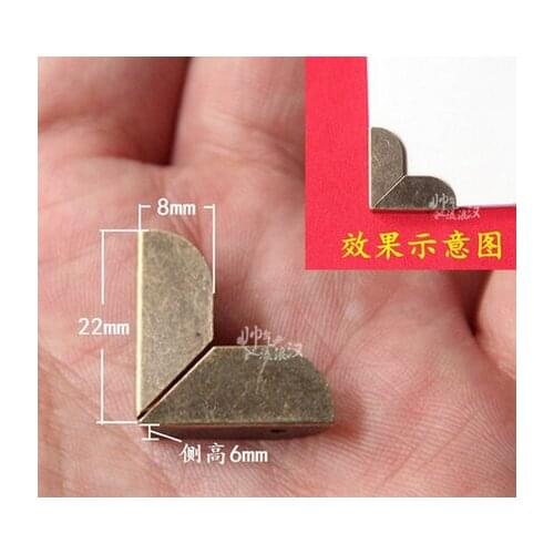 Corner Brackets Antique photo angle corner fillet surface metal album three Vintage pressure angle decorative accessorie