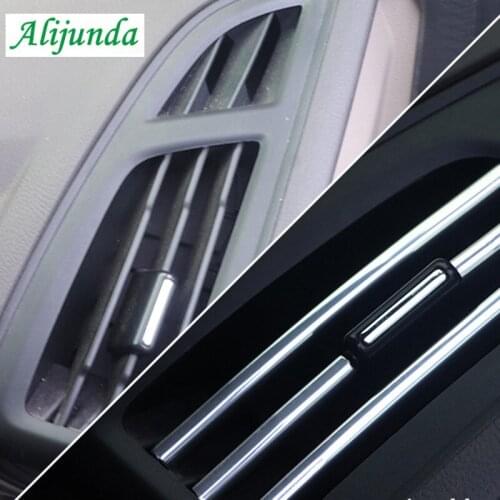 3m 6mm U-style air conditioner outlet ventilation grille chrome trim for Volkswagen vw POLO Tiguan Passat Buick Regal Lacrosse