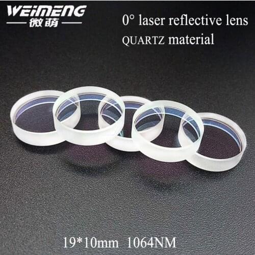 Weimeng 0 degree laser full reflector lens for optical 19*10mm JGS1 quartz 1064nm for laser cutting machine