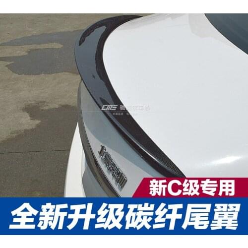 Fit for Mercedes-Benz 2015 W205 C180L C200L C260L AMG carbon fiber rear spoiler rear wing