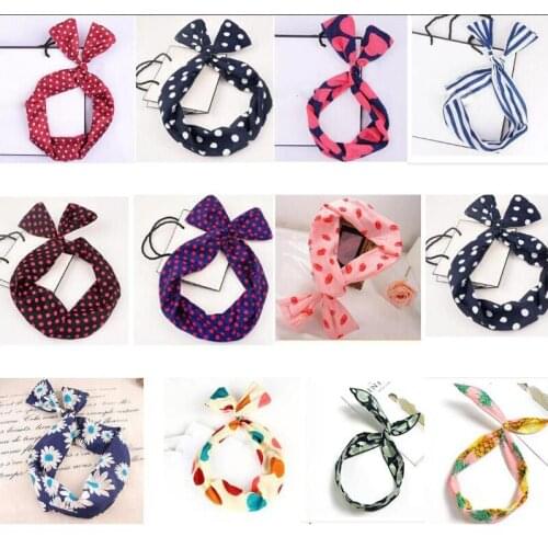 1pc New Style Fruit Flower Women Hairband Fashion Girl Sea Beach Cute Lemon Banana Pineapple Rabbit Bow Tie Hair Accessories