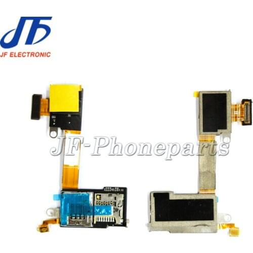 10pcs TF Card Slot+ Sim Card Slot PCB Flex Cable For Sony xperia M2 Aqua S50H S50T D2303 D2305 D2306 single sim card reader