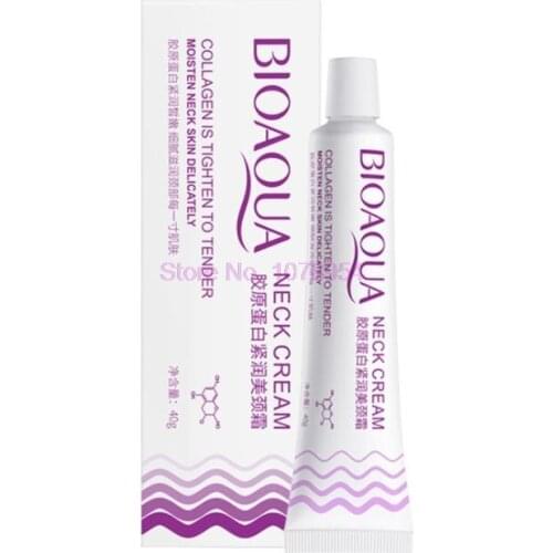 100pcs Bioaqua Collagen embellish beauty tight neck cream moisturizing lift firming improve wrinkle repair