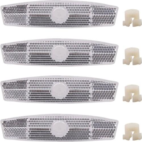 4pcs/set Bicycle Spoke Reflector Safety Warning Light Mount Vintage Clip Tube Reflector