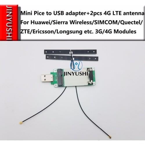 IPEX mini PCIE to USB Adapter include SIM card slot for EM730/EM770W/MU609/MU709/ME909S-120/ME909U-521/ME909S-821/EM820U/EM820W