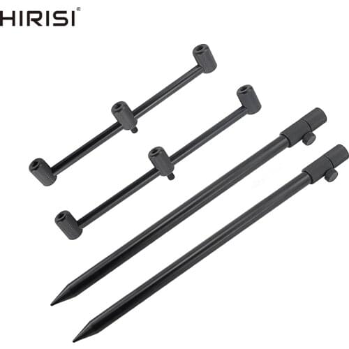 Aluminium Carp Fishing Bank Sticks set Fishing Rod Pod Buzzer Bar for 3 Rods