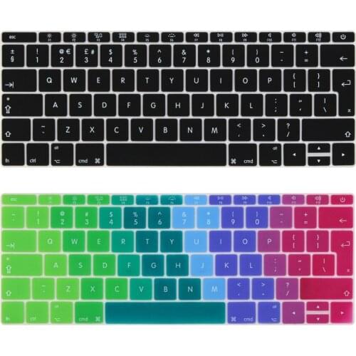English EURO Enter keyboard Cover for Macbook 12 inch Model A1534
