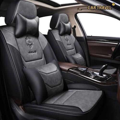 CAR TRAVEL leather car seat cover For lada 2114 granta xray vesta sw cross kalina kalina accessories covers for vehicle seats