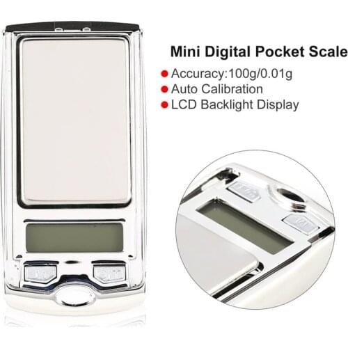 Mini Digital Pocket Electric Scale 100g 0.01g Precision g/dwt/ct Weight Measuring For Kitchen Jewellery Gold Tare Weighing