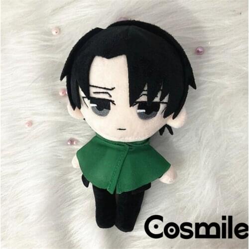 Cosmile Limit Attack On Titan Levi ·Ackerman 20cm Plush Doll With Clothes Toy Stuffed Soft Thoughtful Cosplay Cute Fan Gift C