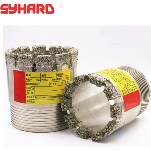 Electroplate Diamond Coring Bit Single Tube Drill Bit For Water Well