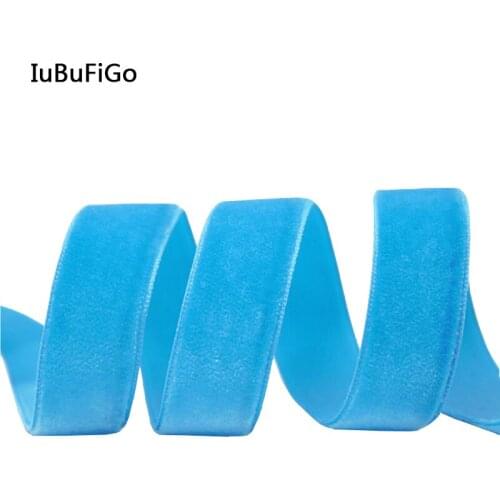 [IuBuFiGo] 2" 50mm Plain Solid Velvet Ribbon Handmade Ribbonsb DIY hairbow accessories 20yard Each roll Free shipping