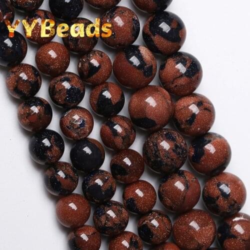 5A Quality Natural Mixed Sandstone Beads Round Loose Spacer Charm Beads For Jewelry Making DIY Bracelets Ear Studs 4 6 8 10 12mm