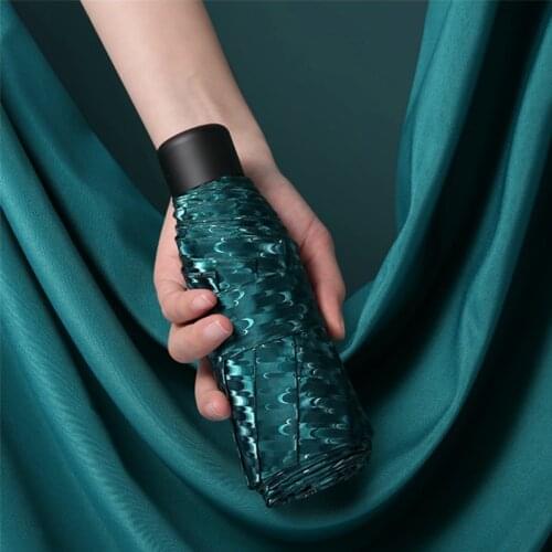 Mini Pocket Umbrella Female Five-Folding Sun Protection Anti-UV UPF50+ Umbrella Girl Parapluie Small Rain Umbrella for Women