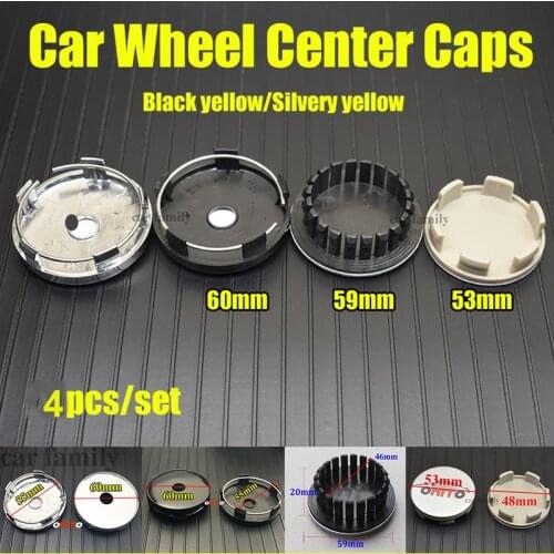 4Pcs for Chevrolet Chevy Lanos Orlando Captiva Lacetti Aveo Niva 60mm 59mm Car Wheel Center Caps Covers Auto Accessory
