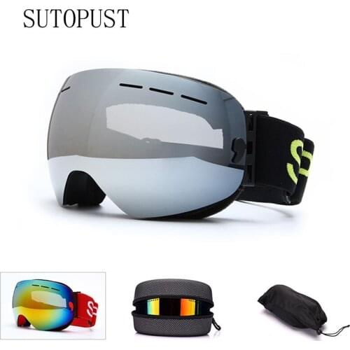 Skiing Equipment Ski Goggles Men Women Snow Ski Snowboard Mask Glasses UV400 Protection Skiing Eyewear Adults Winter Sunglasses