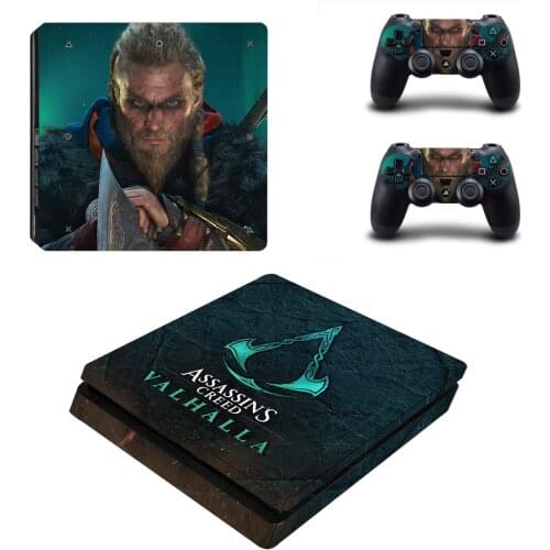 Creed Valhalla PS4 Slim Decal Protective Skin Cover Sticker for PS4 Slim Console & Controller Stickers Vinyl