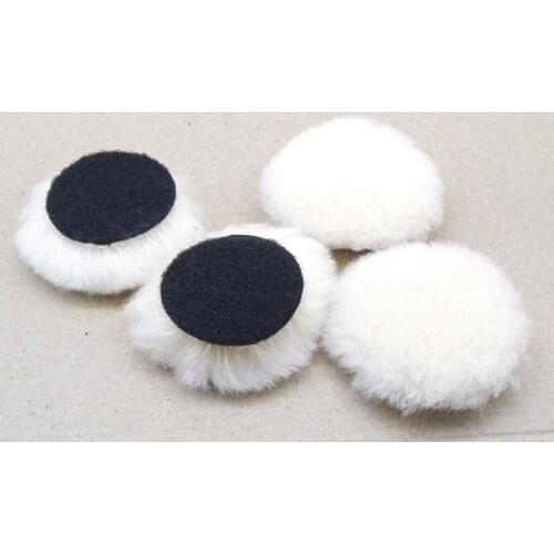 New 10Pcs 1" 2" 3" Wool Buffing Pad Self-adhesive Wool Polishing Wheel Car Motorcycle Paint Care