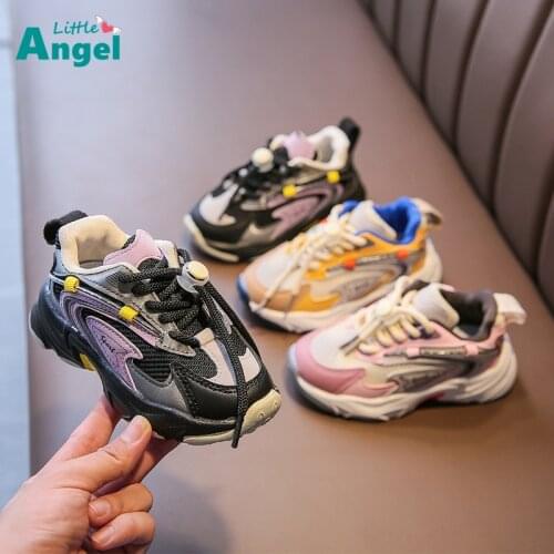 2021 new childrens sports shoes autumn boys' and girls' Korean casual shoes student running shoes kids fashion sneakers