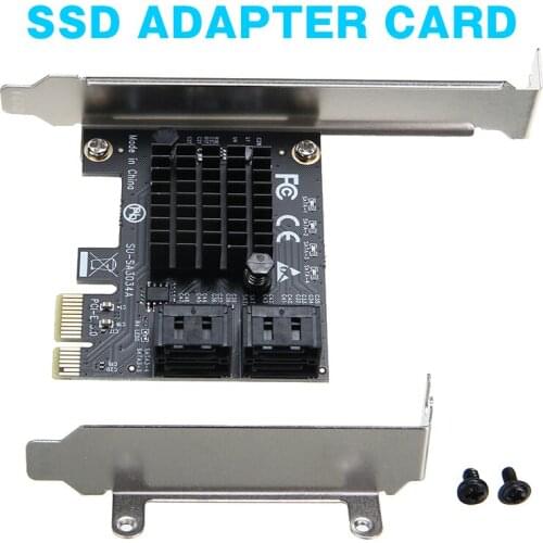 PCI-E to SATA3.0 Adapter Card 6 Gbps High Speed 4 Ports SATA III Adapter Expansion Cards Computer Accessories