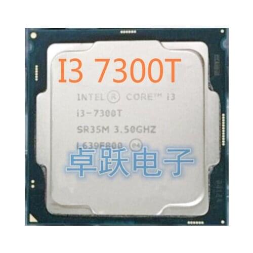 Intel I3 7300T I3 7300T CPU 3.5G 2Cores 4Threads B0 1151 HD610 DDR4