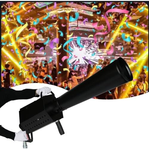 Free Shipping 2pcs/lot Confetti Gun Confetti Blower Manual Control Stage Confetti Machine For Wedding Decoration