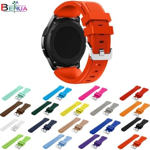 Sport Watchbands For Huami Amazfit Stratos 2/2S Silicone Strap Band For Samsung Gear S3 Classic Frontier Replacement band strap