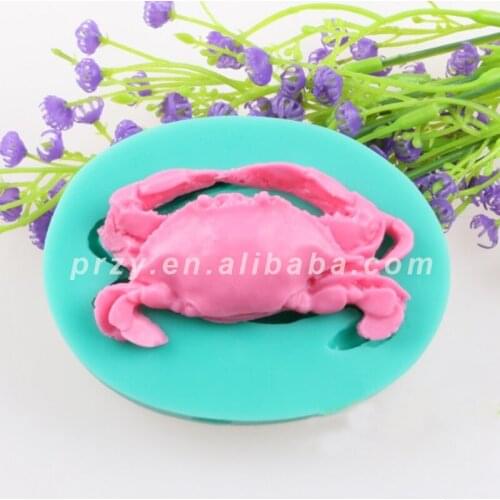 PRZY Crab Fondant Silicone Molds Cake Decoration DIY Handmade Chocolate Mold Silica Gel Moulds Silicone Rubber Eco-friendly 001
