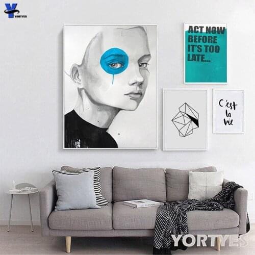 Modern Trendy Girls Canvas poster Painting Abstract Figures Canvas Print Women Wall Art Room Picture, Home Decor decoration
