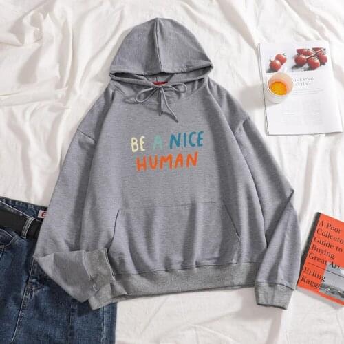 Elegant Letter Print Sweatshirts Womens Mens Autumn Loose Fashion Hoodies Unisex Cotton Long-Sleeved Jacket Coat Ropa Para Mujer